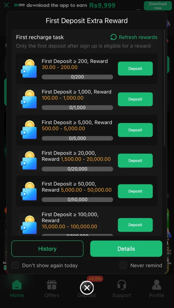 bv999 game offers